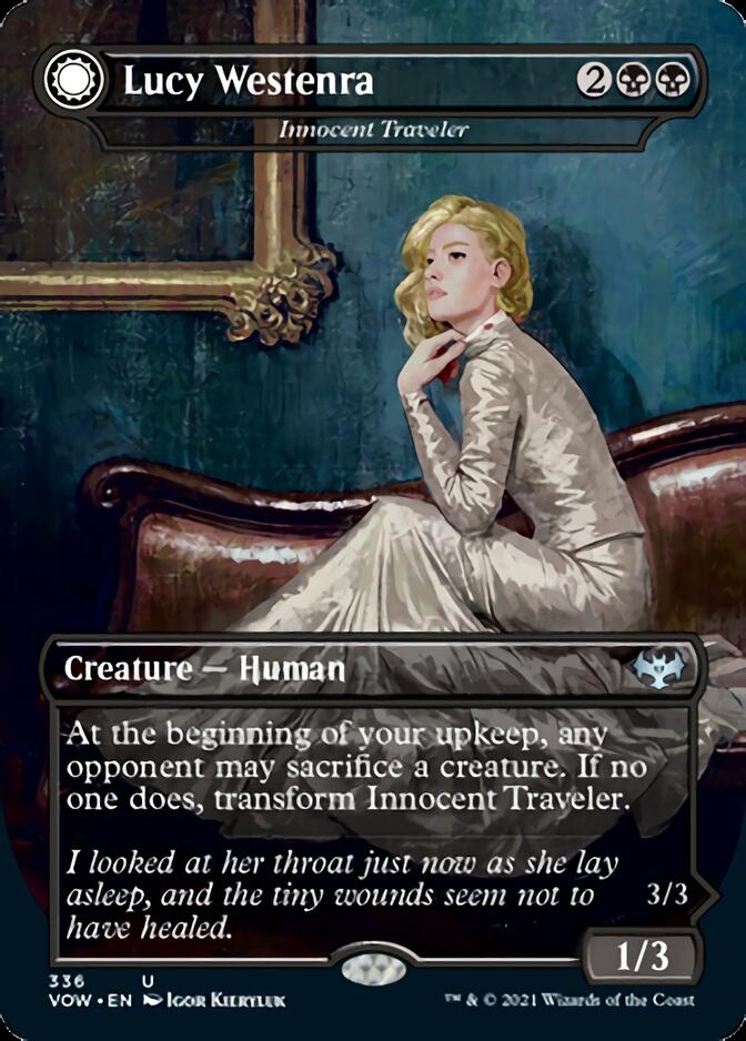 Innocent Traveler // Malicious Invader - Lucy Westenra // Lucy, Arisen Vampire [Innistrad: Crimson Vow] | Rook's Games and More