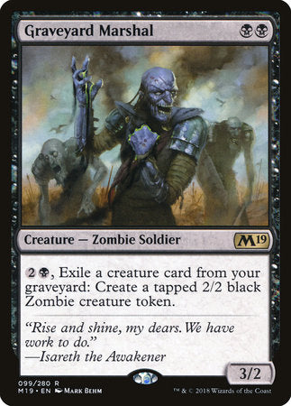 Graveyard Marshal [Core Set 2019] | Rook's Games and More