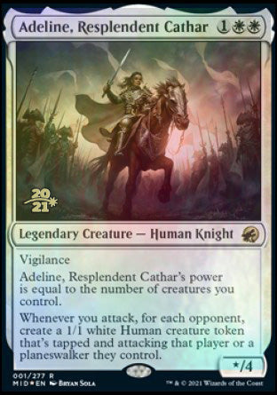 Adeline, Resplendent Cathar [Innistrad: Midnight Hunt Prerelease Promos] | Rook's Games and More