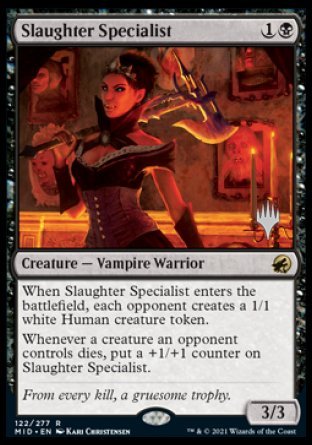 Slaughter Specialist (Promo Pack) [Innistrad: Midnight Hunt Promos] | Rook's Games and More