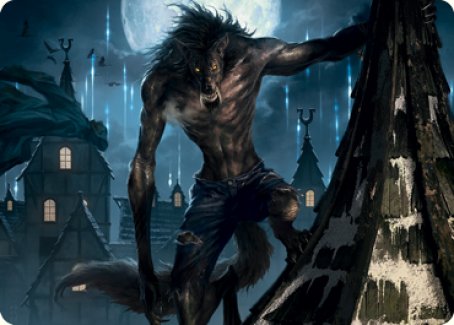 Stalking Predator Art Card [Innistrad: Midnight Hunt Art Series] | Rook's Games and More
