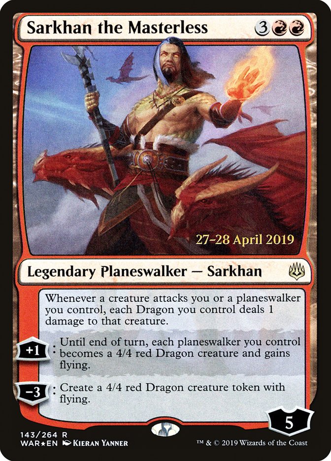 Sarkhan the Masterless  [War of the Spark Prerelease Promos] | Rook's Games and More