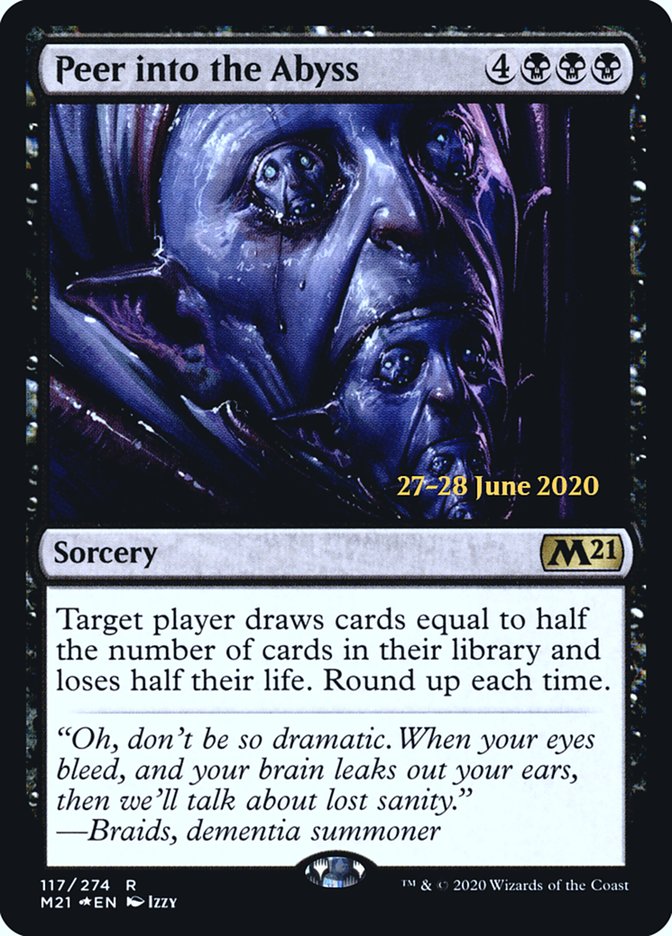 Peer into the Abyss  [Core Set 2021 Prerelease Promos] | Rook's Games and More
