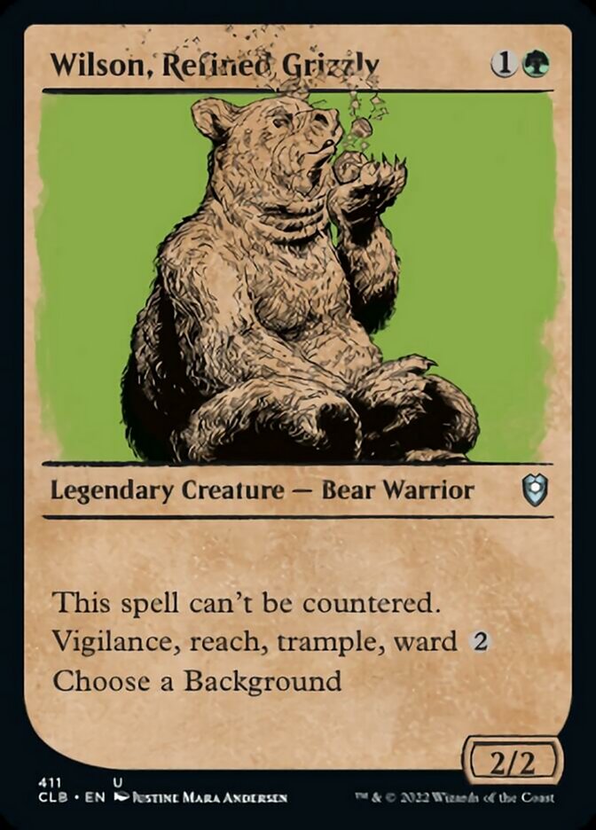 Wilson, Refined Grizzly (Showcase) [Commander Legends: Battle for Baldur's Gate] | Rook's Games and More