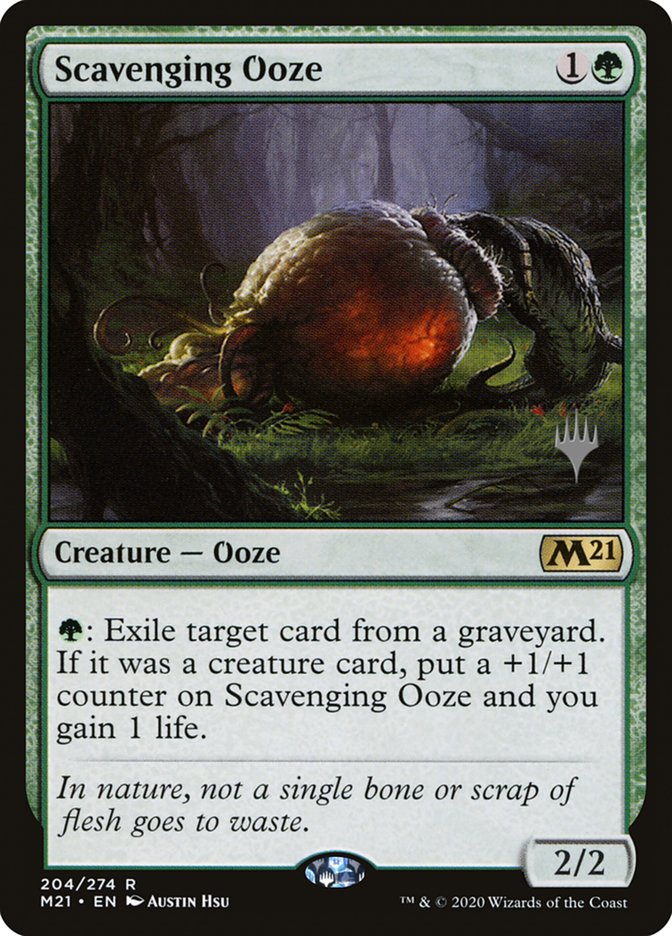 Scavenging Ooze (Promo Pack) [Core Set 2021 Promos] | Rook's Games and More