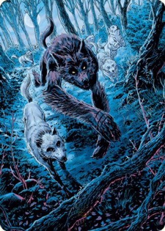 Untamed Pup Art Card [Innistrad: Midnight Hunt Art Series] | Rook's Games and More