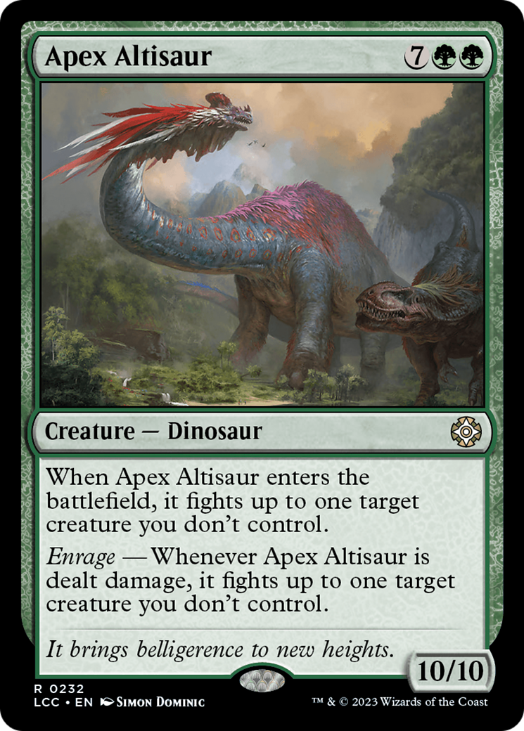 Apex Altisaur [The Lost Caverns of Ixalan Commander] | Rook's Games and More