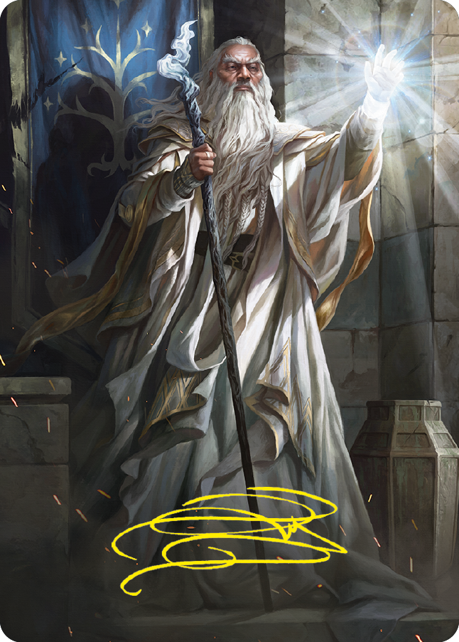 Gandalf the White Art Card (Gold-Stamped Signature) [The Lord of the Rings: Tales of Middle-earth Art Series] | Rook's Games and More