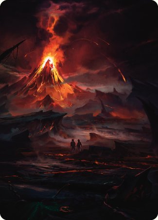 Valley of Gorgoroth Art Card [The Lord of the Rings: Tales of Middle-earth Art Series] | Rook's Games and More