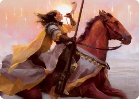 Sunrise Cavalier Art Card [Innistrad: Midnight Hunt Art Series] | Rook's Games and More