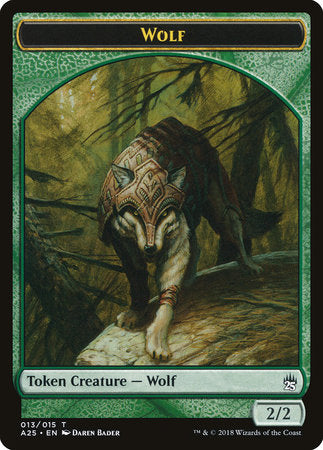 Wolf Token (013) [Masters 25 Tokens] | Rook's Games and More