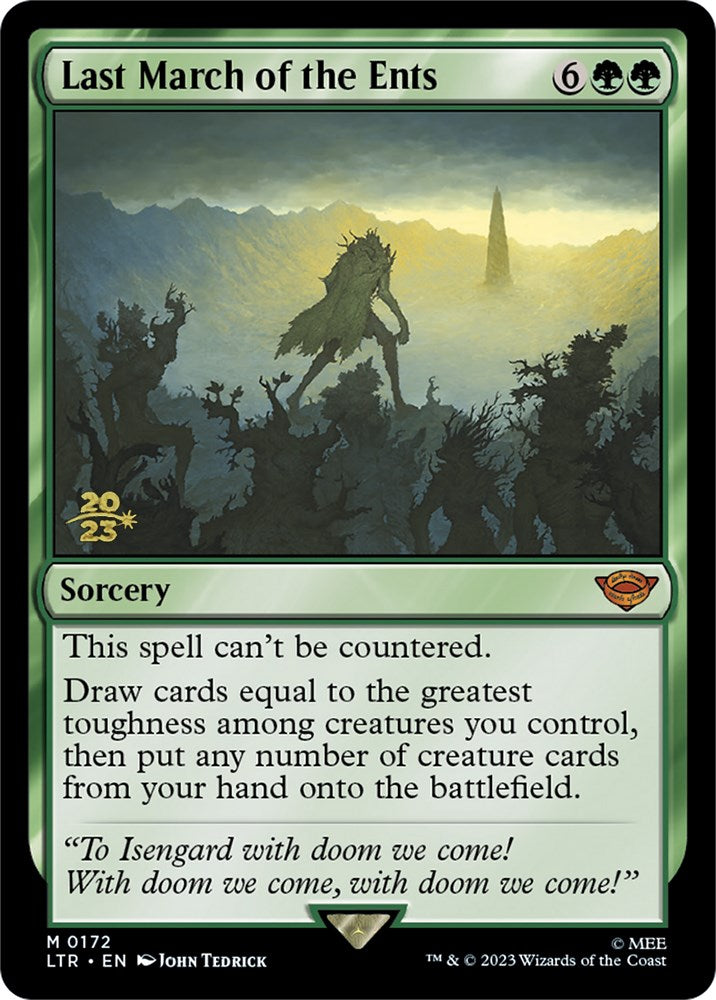 Last March of the Ents [The Lord of the Rings: Tales of Middle-Earth Prerelease Promos] | Rook's Games and More