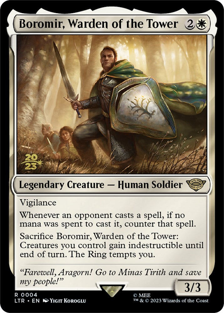 Boromir, Warden of the Tower [The Lord of the Rings: Tales of Middle-Earth Prerelease Promos] | Rook's Games and More