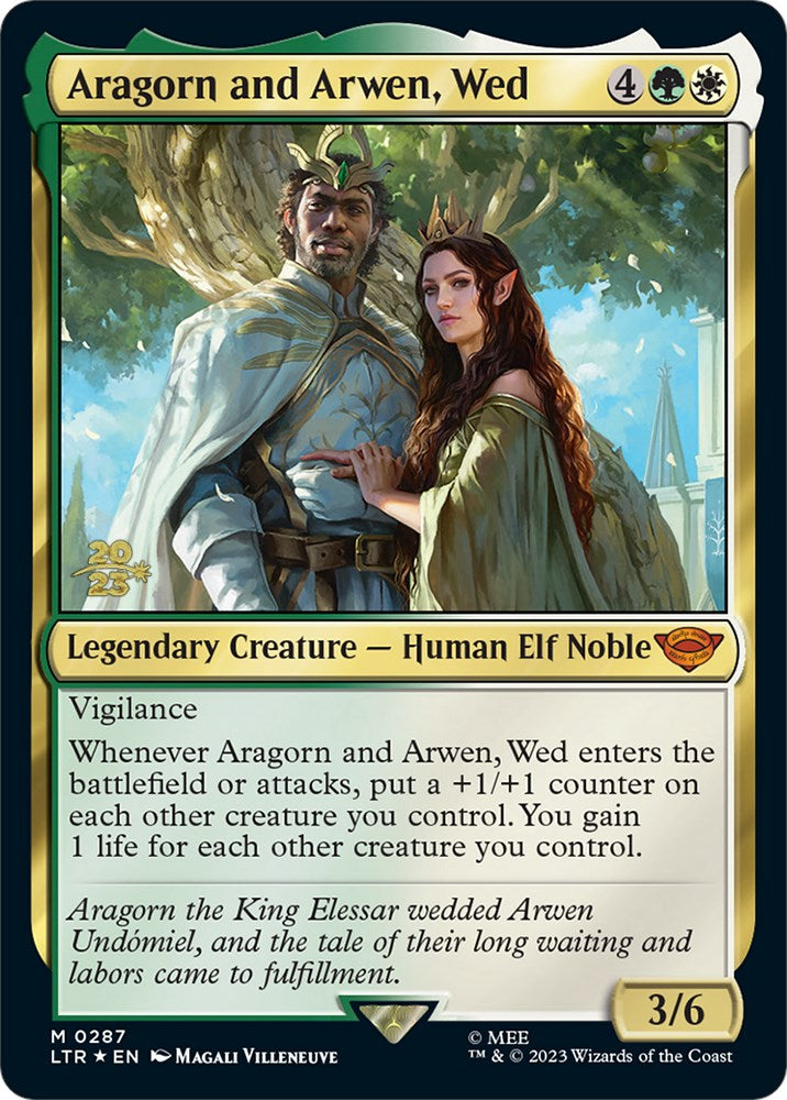 Aragorn and Arwen, Wed [The Lord of the Rings: Tales of Middle-Earth Prerelease Promos] | Rook's Games and More