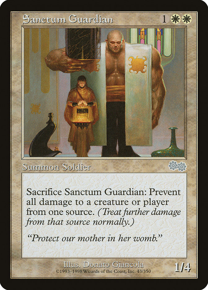 Sanctum Guardian [Urza's Saga] | Rook's Games and More