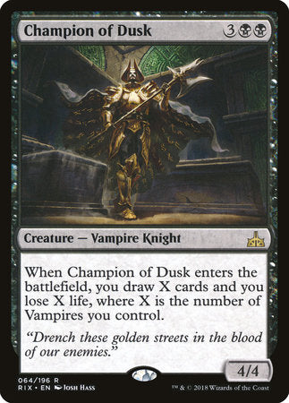 Champion of Dusk [Rivals of Ixalan] | Rook's Games and More
