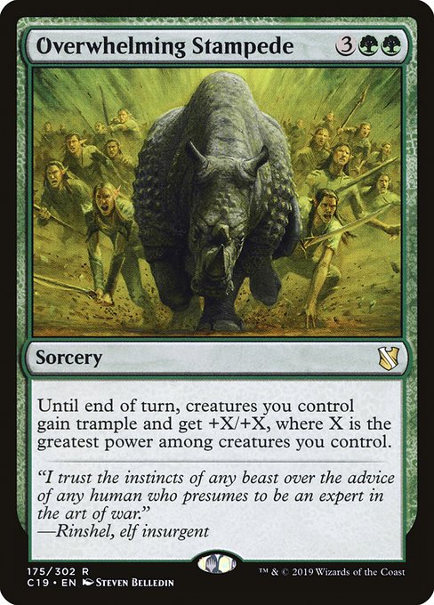 Overwhelming Stampede [Commander 2019] | Rook's Games and More