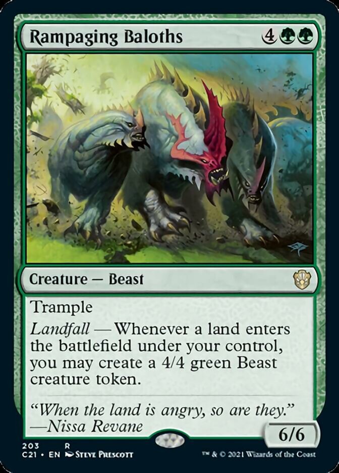 Rampaging Baloths [Commander 2021] | Rook's Games and More