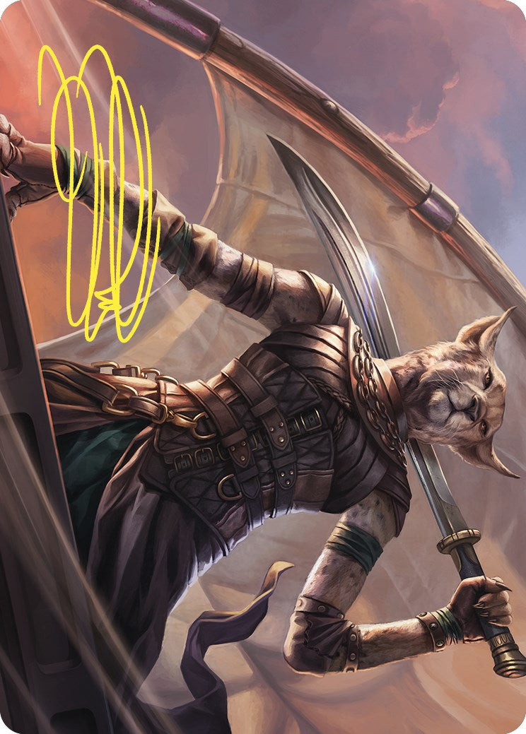 Mirri, Weatherlight Duelist Art Card (Gold-Stamped Signature) [Commander Masters Art Series] | Rook's Games and More