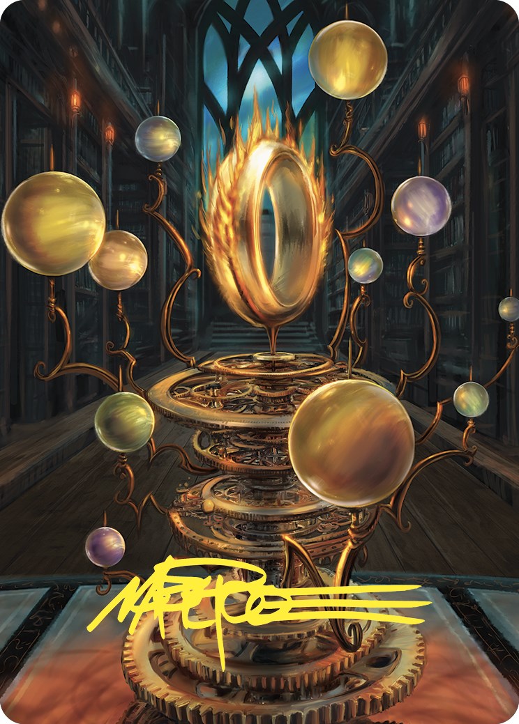 Sol Ring Art Card (Gold-Stamped Signature) [Commander Masters Art Series] | Rook's Games and More