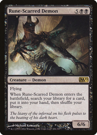 Rune-Scarred Demon [Magic 2012] | Rook's Games and More