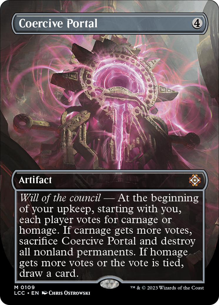 Coercive Portal (Borderless) [The Lost Caverns of Ixalan Commander] | Rook's Games and More