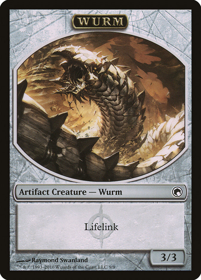 Wurm (Lifelink) [Scars of Mirrodin Tokens] | Rook's Games and More