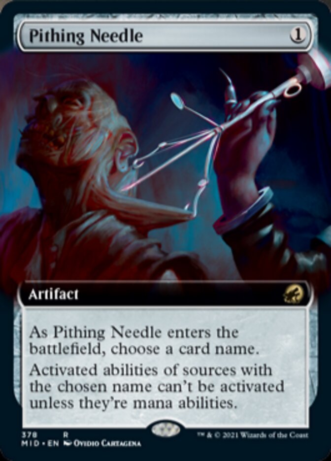 Pithing Needle (Extended) [Innistrad: Midnight Hunt] | Rook's Games and More