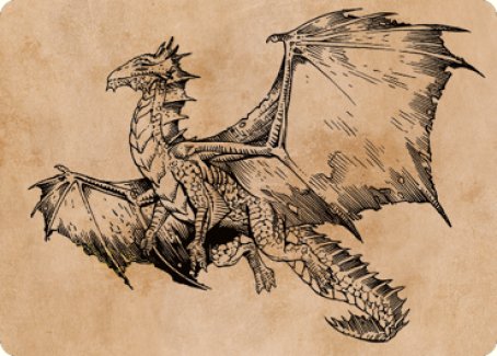 Ancient Bronze Dragon Art Card (58) [Commander Legends: Battle for Baldur's Gate Art Series] | Rook's Games and More