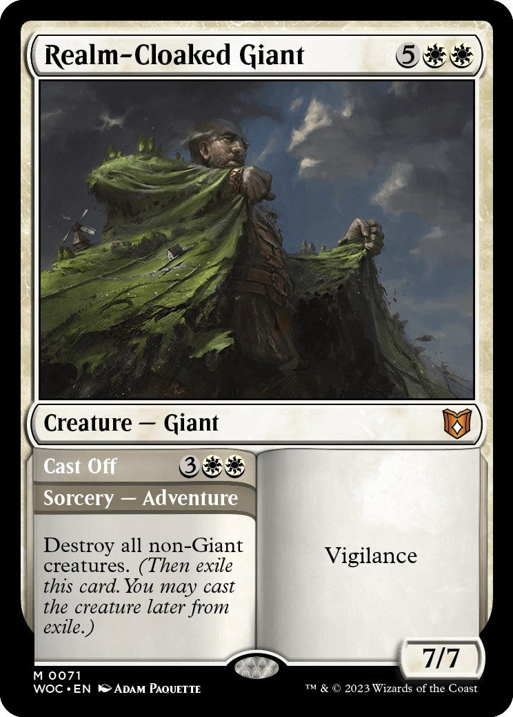 Realm-Cloaked Giant // Cast Off [Wilds of Eldraine Commander] | Rook's Games and More
