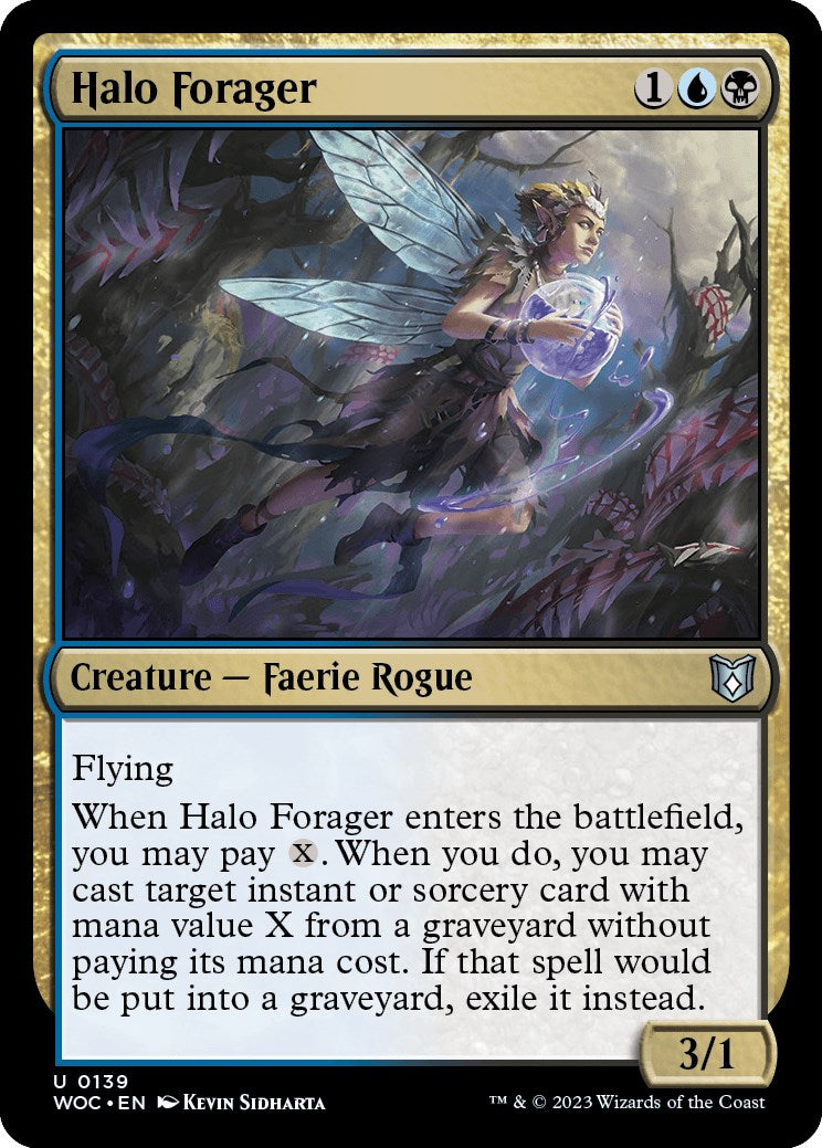 Halo Forager [Wilds of Eldraine Commander] | Rook's Games and More