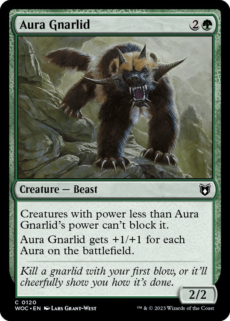 Aura Gnarlid [Wilds of Eldraine Commander] | Rook's Games and More