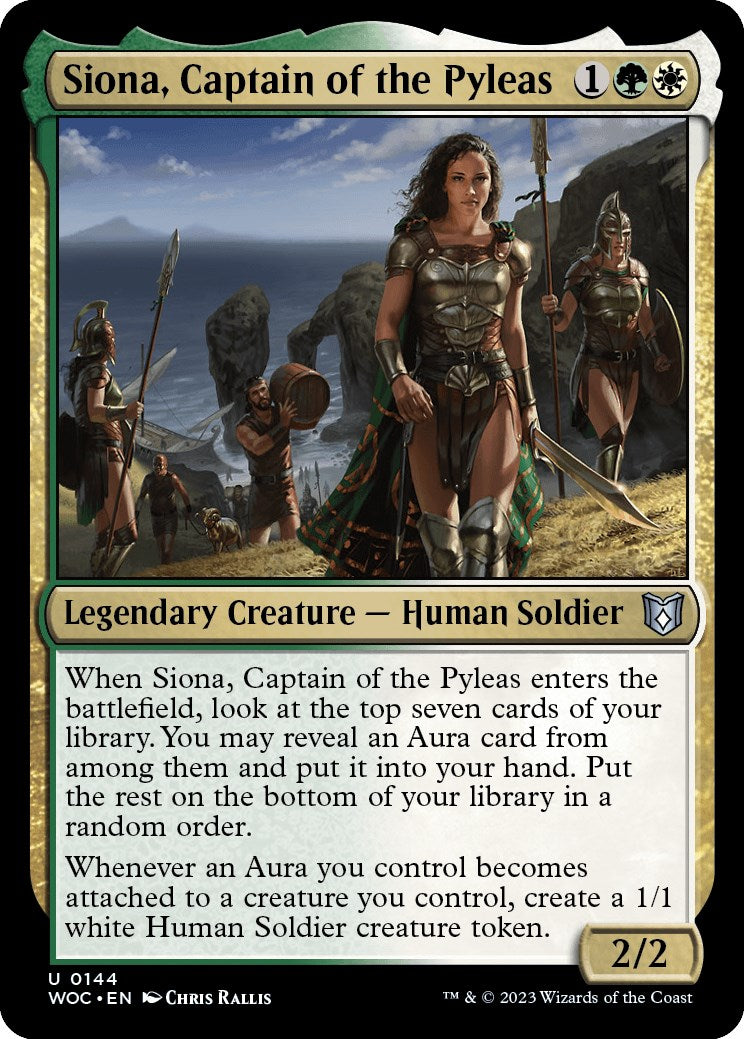 Siona, Captain of the Pyleas [Wilds of Eldraine Commander] | Rook's Games and More