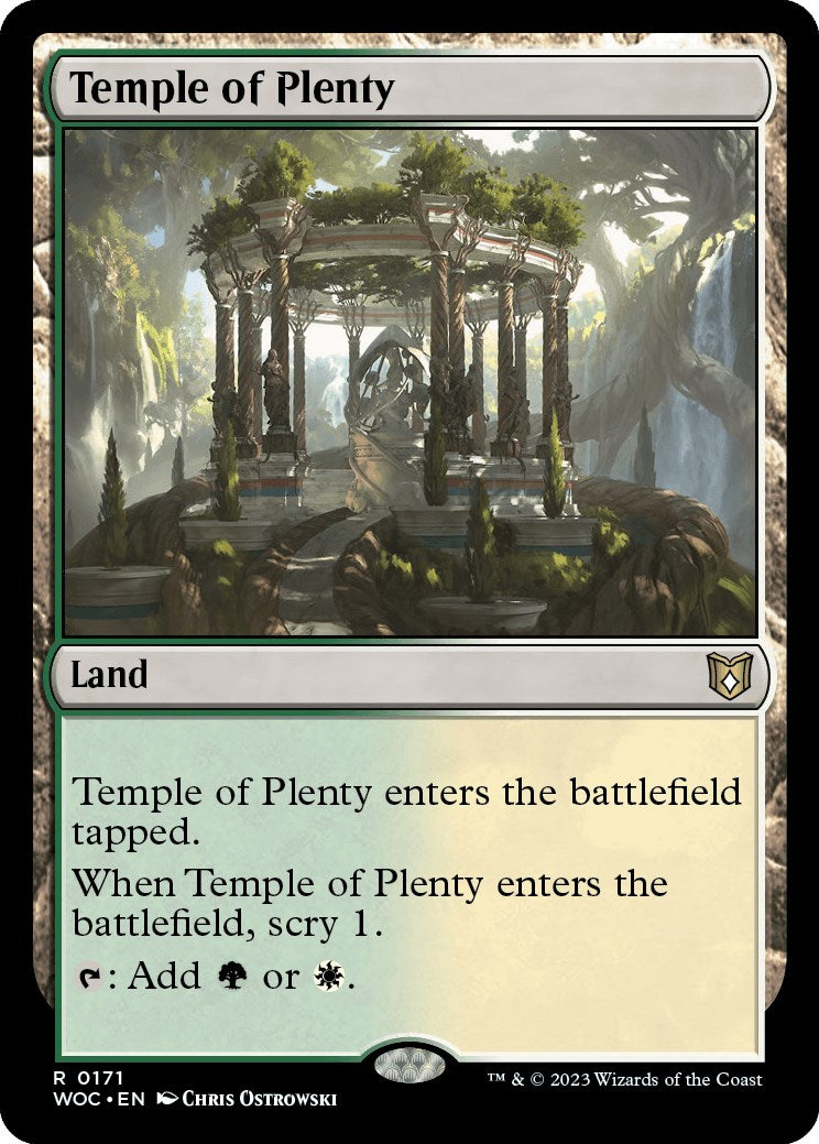 Temple of Plenty [Wilds of Eldraine Commander] | Rook's Games and More