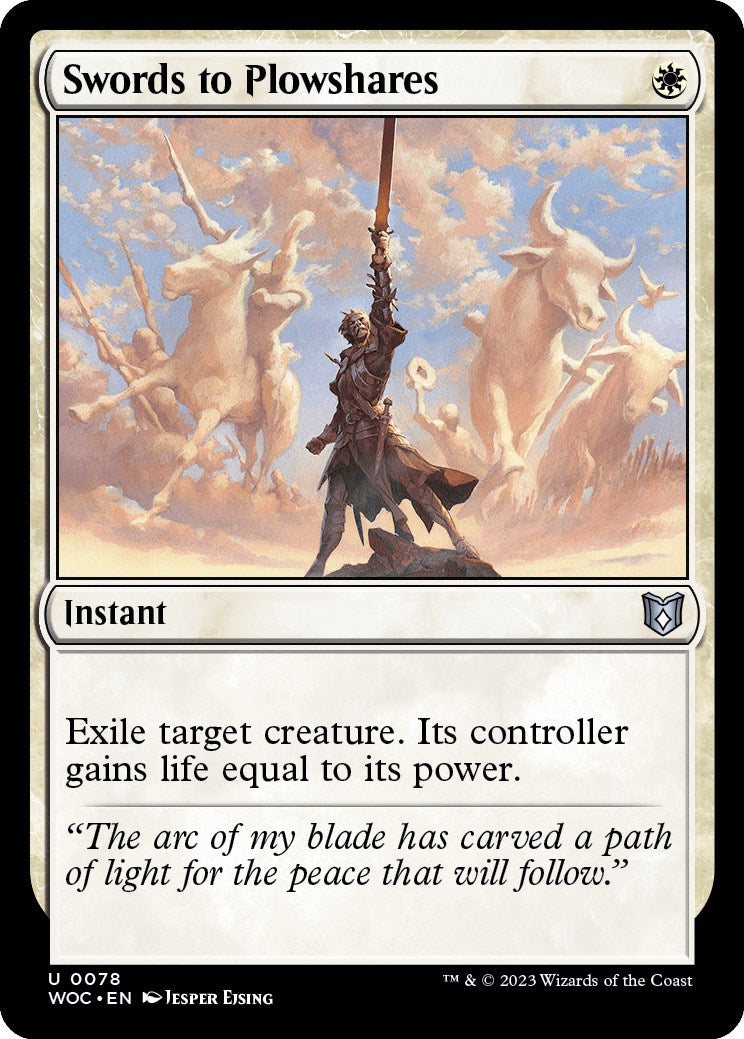 Swords to Plowshares [Wilds of Eldraine Commander] | Rook's Games and More