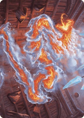Scalding Viper Art Card [Wilds of Eldraine Art Series] | Rook's Games and More