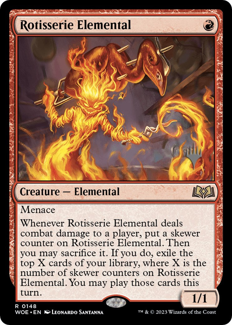 Rotisserie Elemental (Promo Pack) [Wilds of Eldraine Promos] | Rook's Games and More