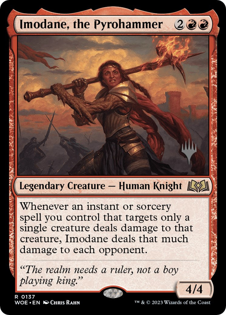 Imodane, the Pyrohammer (Promo Pack) [Wilds of Eldraine Promos] | Rook's Games and More