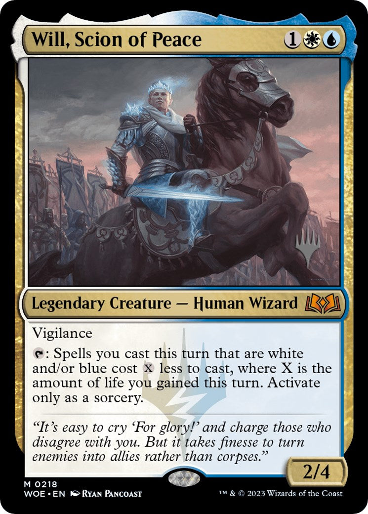 Will, Scion of Peace (Promo Pack) [Wilds of Eldraine Promos] | Rook's Games and More