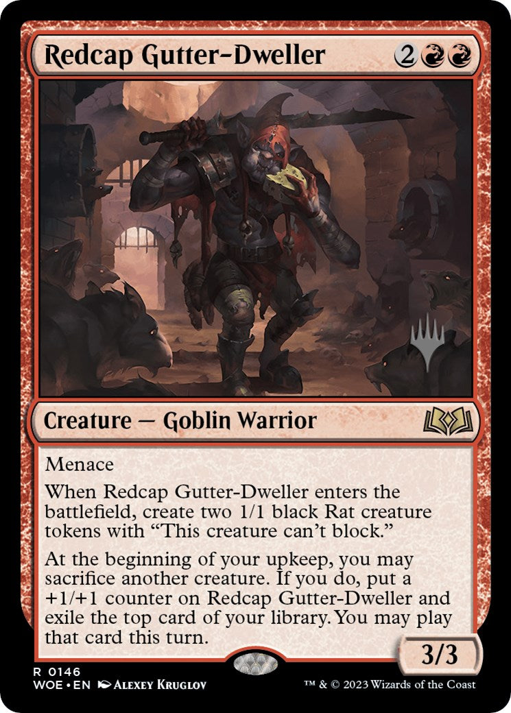 Redcap Gutter-Dweller (Promo Pack) [Wilds of Eldraine Promos] | Rook's Games and More