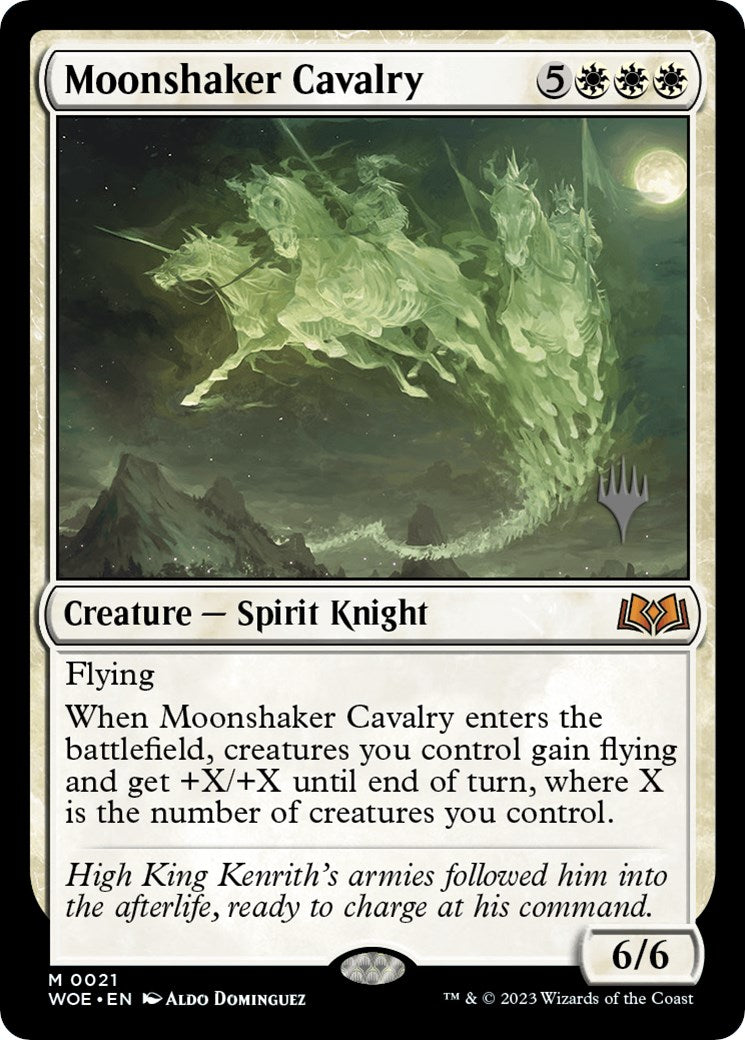 Moonshaker Cavalry (Promo Pack) [Wilds of Eldraine Promos] | Rook's Games and More