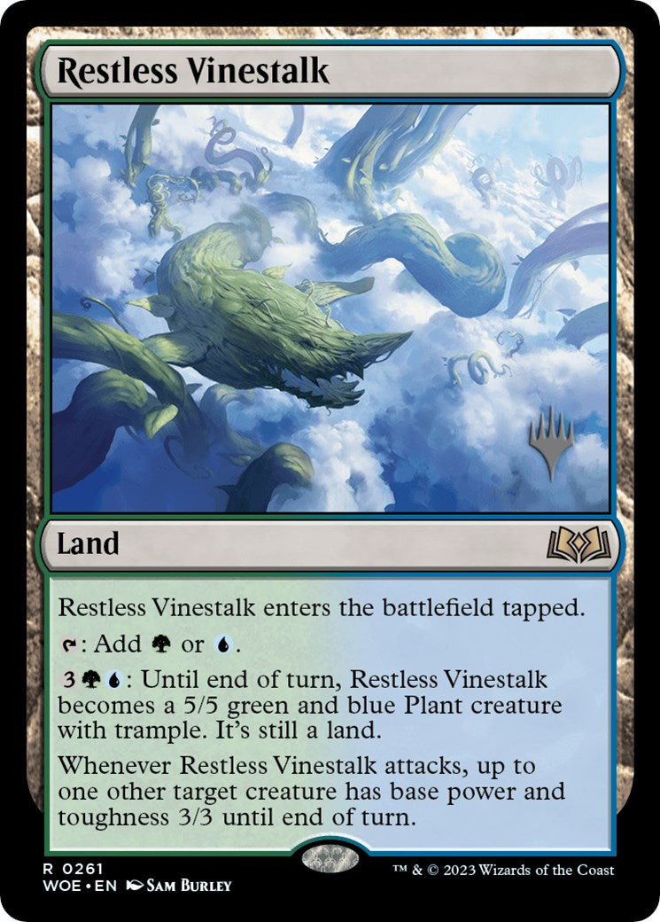 Restless Vinestalk (Promo Pack) [Wilds of Eldraine Promos] | Rook's Games and More