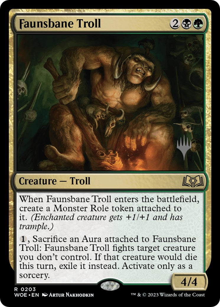 Faunsbane Troll (Promo Pack) [Wilds of Eldraine Promos] | Rook's Games and More