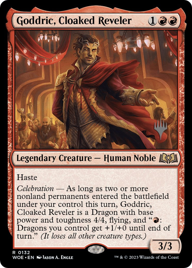 Goddric, Cloaked Reveler (Promo Pack) [Wilds of Eldraine Promos] | Rook's Games and More