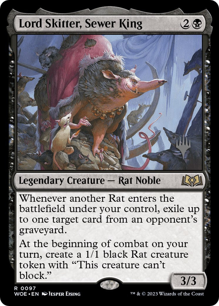 Lord Skitter, Sewer King (Promo Pack) [Wilds of Eldraine Promos] | Rook's Games and More