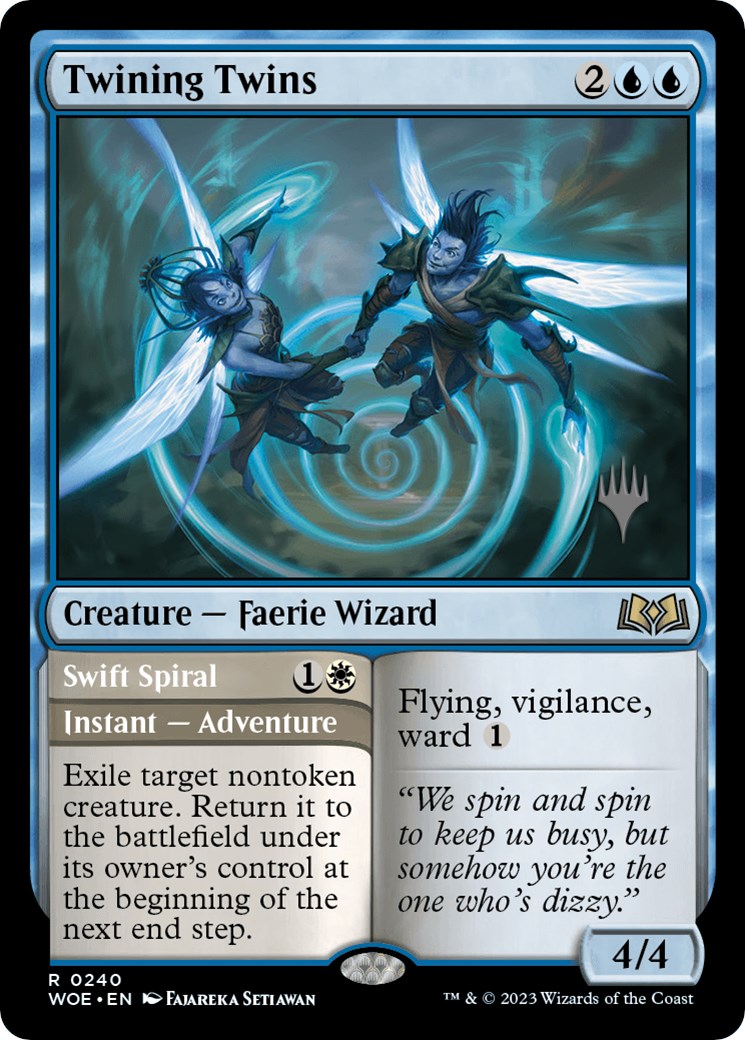 Twining Twins // Swift Spiral (Promo Pack) [Wilds of Eldraine Promos] | Rook's Games and More