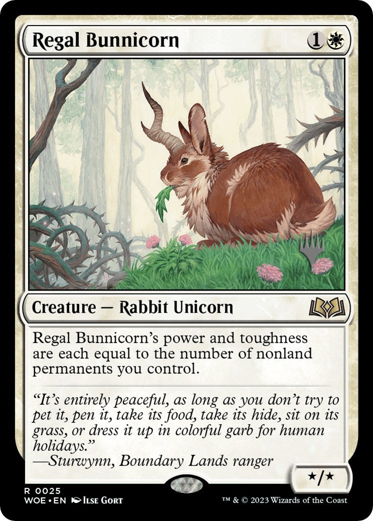 Regal Bunnicorn (Promo Pack) [Wilds of Eldraine Promos] | Rook's Games and More