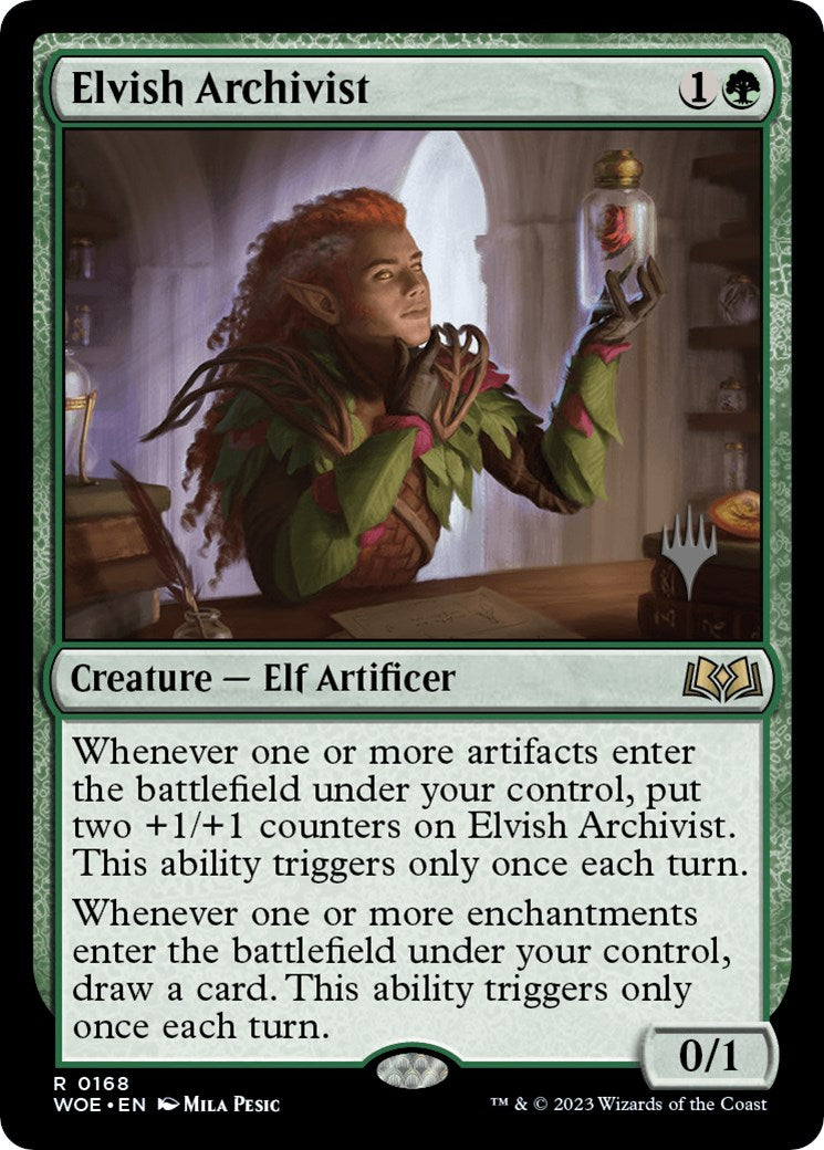 Elvish Archivist (Promo Pack) [Wilds of Eldraine Promos] | Rook's Games and More