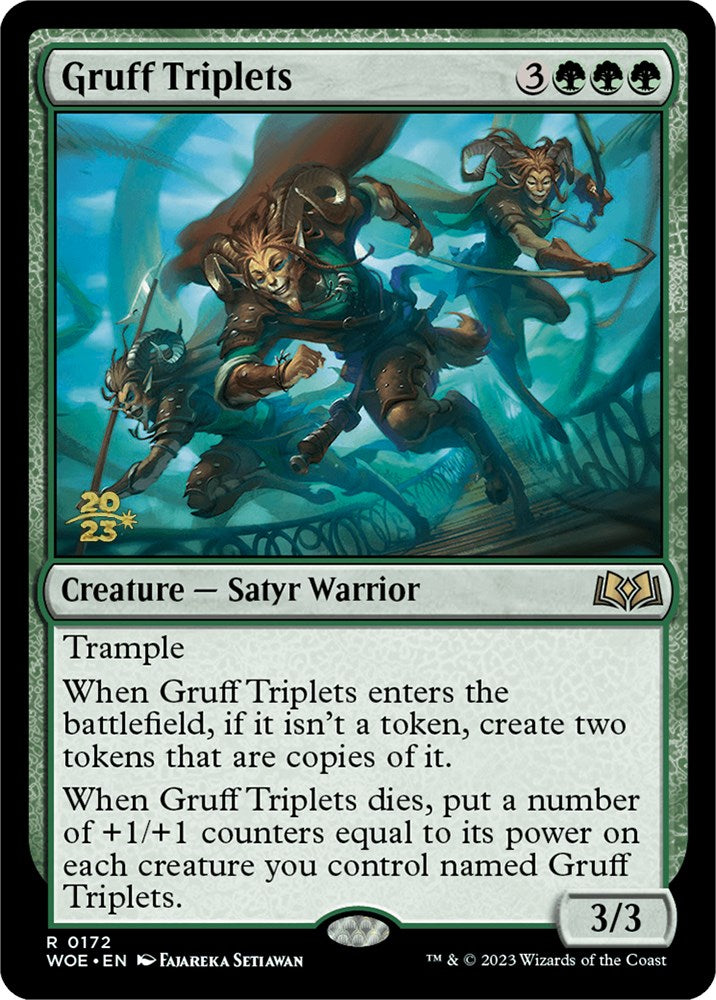 Gruff Triplets [Wilds of Eldraine Prerelease Promos] | Rook's Games and More