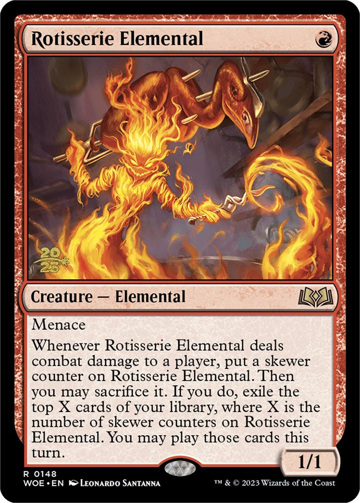 Rotisserie Elemental [Wilds of Eldraine Prerelease Promos] | Rook's Games and More